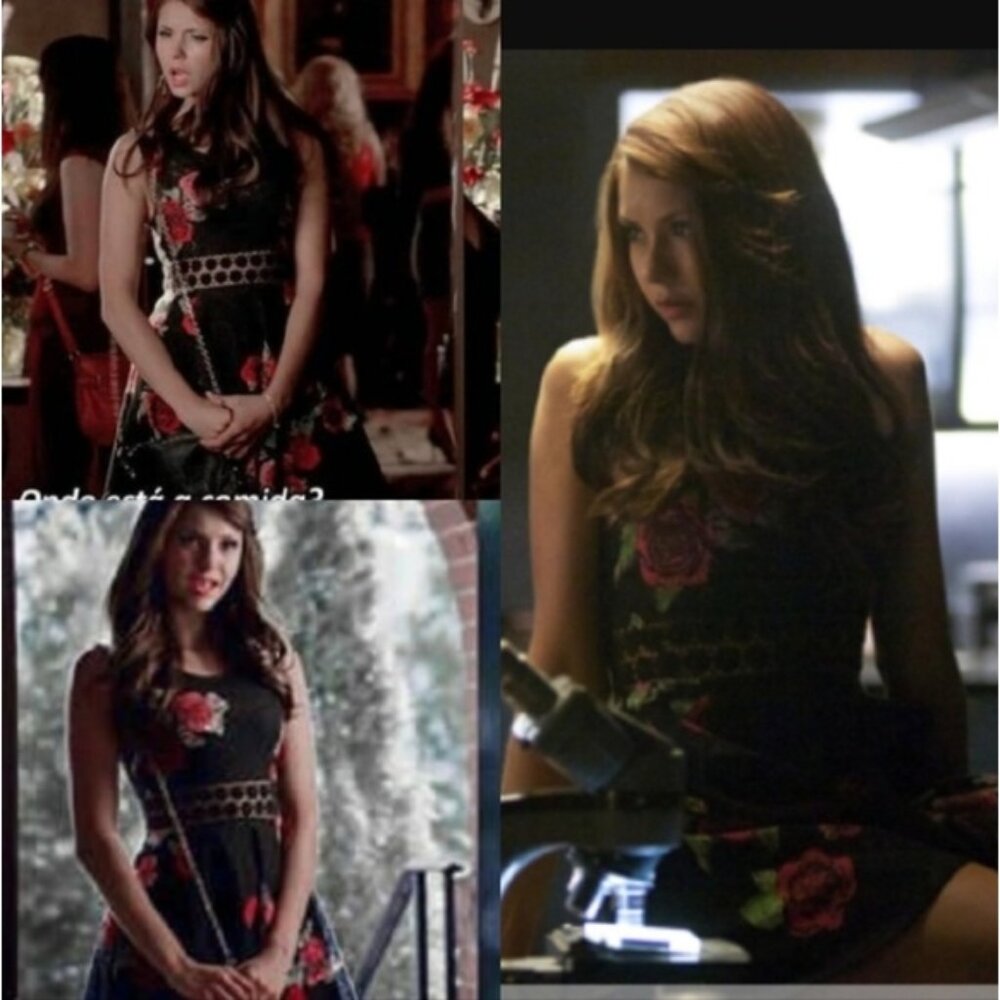 ASO Katherine Pierce Free People Black And Red Daisy Dress Size 10